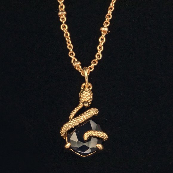 Snake Pendant Necklace, Charmed Aroma Dark Venom Snake Necklace Collection - Picture 1 of 4